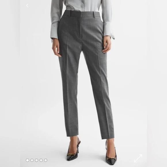 Reiss Gray Tailored Trousers for a Polished Look - Picture 2 of 14